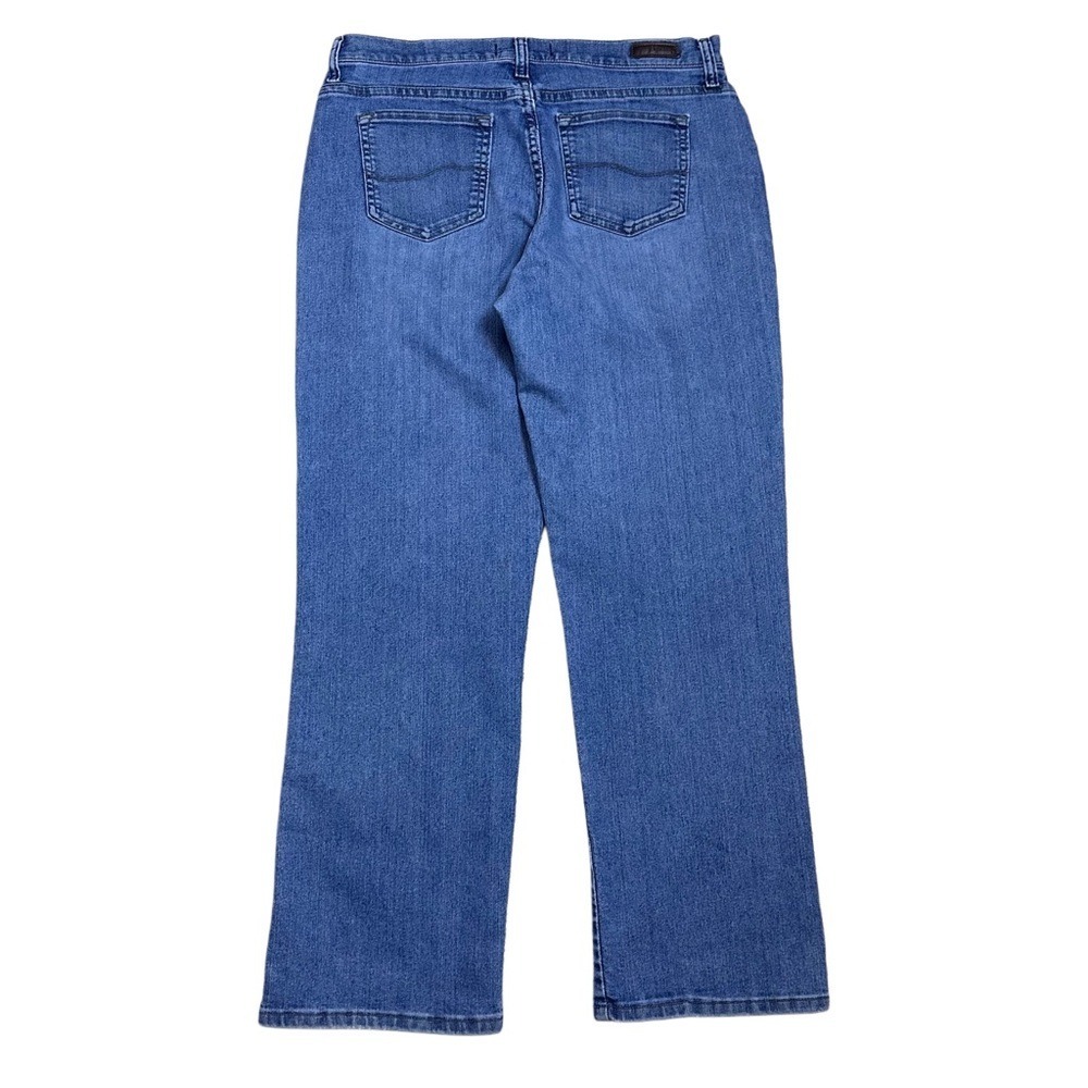 Lee Platinum Label Relaxed Fit Straight Leg Blue Jeans Women 12 Medium - Picture 3 of 6